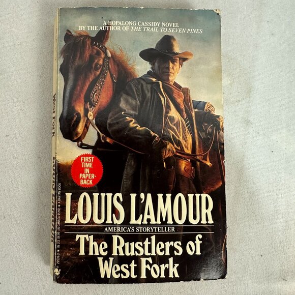 The Rustlers Of West Fork By Louis LAmour Paperback 1992 First Edition - Picture 1 of 3